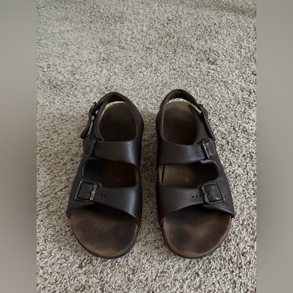 SAS Other - SAS Men's Dark Brown Double-Strap Buckle Sandals